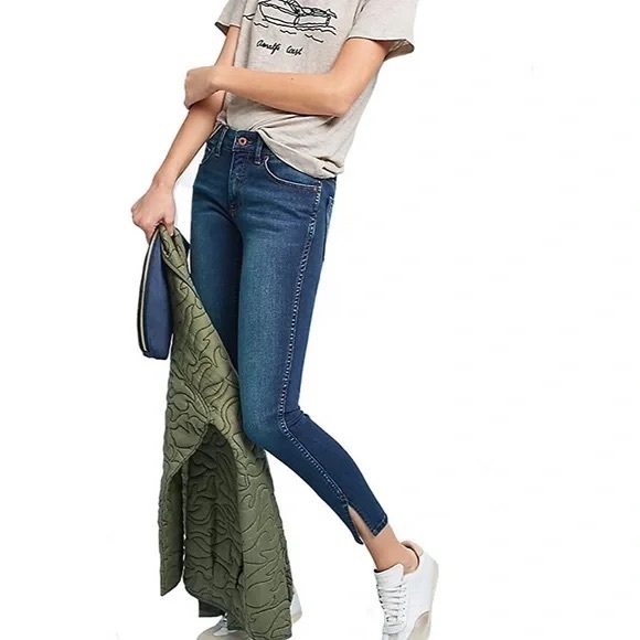 Pilcro and the Letterpress Mid Rise Skinny Jeans by Anthropologie - Picture 1 of 9